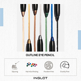 Hình ảnh Phấn mắt nhũ nhung mịn dạng bút Outline Eye Pencil INGLOT