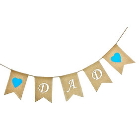 Fathers Day Bunting Banner Dad Birthday Party Supply Garland Decorations