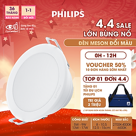 Bộ đèn PHILIPS Âm Trần MESON đổi màu ánh sáng (vàng, trung tính, trắng)