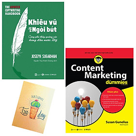 [Download Sách] Combo Content Marketing For Dummies và Khiêu Vũ Với Ngòi Bút( Tặng Kèm Sổ Tay Xương Rồng)