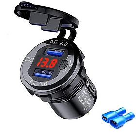 Quick Charge Car Dual USB Bộ sạc bộ điều hợp Auto Auto