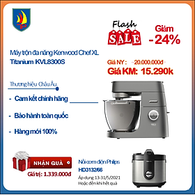 Máy Trộn Đa Năng Kenwood KVL8300S (1700W) – Bạc - Hàng Chính Hãng