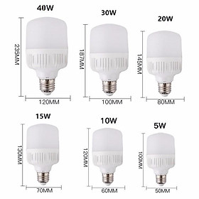 BÓNG ĐÈN LED BÚP TRỤ 5W,10W,15W,20W,TIẾT KIỆM ĐIỆN