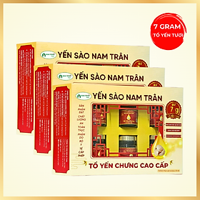 Yến chưng Đường phèn 7 gram Tổ Yến Tươi - Yến Sào Nam Trân. Hộp (6 lọ x 70 ml)