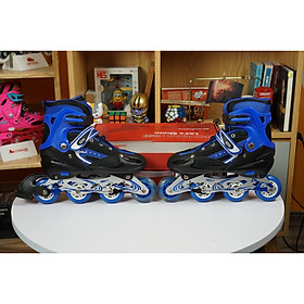 Giày Patin Baby Osy - thiết kế độc đáo nhưng không kém phần chắc chắn, màu sắc đa dạng : Hồng, Xanh-Đen và Đỏ-Đen.