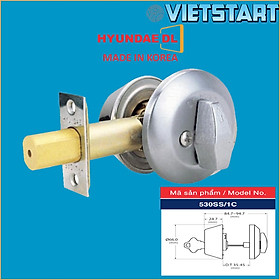 Khóa cóc Hàn Quốc Hyundae Inox304 - khóa chốt chết, thường làm khóa cửa ban công, lối vào chung cư