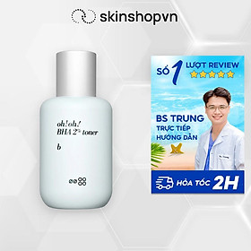 Nước Cân Bằng BHA Tẩy Tế Bào Chết, Làm Sạch Sâu Da oh!oh! BHA 2% Toner (75ml)