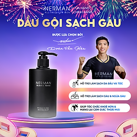 Dầu gội sạch gàu cho nam giới Nerman Black Tone hương nước hoa Pháp 350g