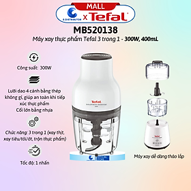 Mua Máy xay thực phẩm Tefal 3 trong 1 MB520138 - 300W  400mL - Hàng Chính Hãng - Bảo Hành 12 Tháng