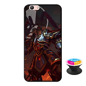 Ốp lưng nhựa dẻo dành cho Oppo F1S in hình Lữ Bố kỵ sĩ âm phủ - Tặng Popsocket in logo iCase - Hàng Chính Hãng