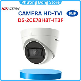 Camera HDTVI Starlight 5MP Hikvision DS-2CE78H8T-IT3F, hồng ngoại 60m, Chống ngược sáng - Hàng chính hãng