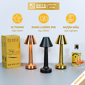 Đèn Bàn Led Quầy Bar Nhà Hàng HUTA RESNONCUT Đèn Tích Điện Cảm Ứng Điều Chỉnh Ánh Sáng Trang Trí Bàn Ăn Lounge Sự Kiện