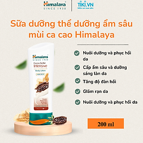 SỮA DƯỠNG THỂ DƯỠNG ẨM SÂU MÙI CA CAO HIMALAYA COCOA BUTTER INTENSIVE BODY LOTION 200ML