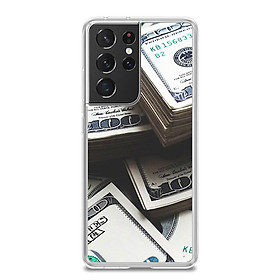 Ốp lưng điện thoại SAMSUNG GALAXY S21 ULTRA - Silicone dẻo - 0493 Dollar01 - Hàng Chính Hãng