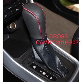 BỌC CẦN SỐ, PHANH TAY ô tô TOYOTA CROSS, CAMRY 2019 - 2021 DA BÒ THẬT 100%