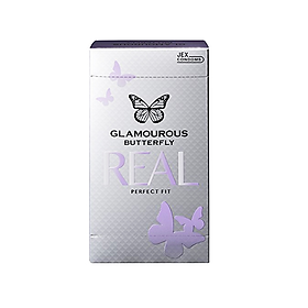 Bao Cao Su Siêu Mỏng Ôm Khít Jex Glamourous Butterfly Real Perfect Fit - 8s