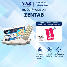 VIÊN UỐNG XỔ GIUN HƯƠNG SỮA DÊ DIVA X ZENTAB HỘP 100 VIÊN