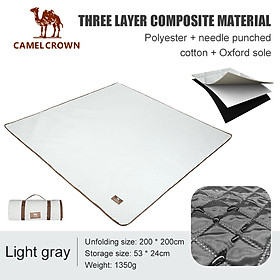 CAMEL CROWN Thảm Dã Ngoại Ngoài Trời Thảm Đi Chơi Mùa Xuân Dày Dặn Chống Thấm Nước Thảm Cỏ Chống Ẩm