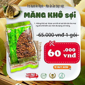 Măng Khô Sợi Măng Tre Tự Nhiên Thơm Ngon Không Chất Phụ Gia Tre Xanh An