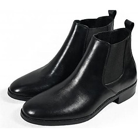 Hình ảnh Giày Chelsea Boot Tathanium Nam Màu Đen Da Mặt TFBKU8812