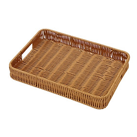 Hand Woven Fruit Serving Tray Decorative for Kitchen Wedding Gift Home Decor