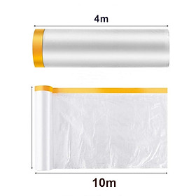 Màng bọc nilon che bụi đa năng KM 4794 keo dính 1 đầu cuộn 4x10m/ 4x20m hàng Nhật