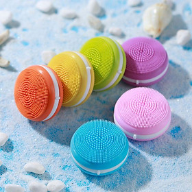 LAIKOU Điện Mini Mặt Bàn Chải Bụi Silicone Chống Thấm Nước Siêu Âm Nhạc Cụ Chăm Sóc Da Mặt Mát-xa Chăm Sóc Sắc Đẹp Dụng Cụ - one