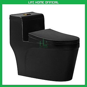 Mua BỒN CẦU LIỀN KHỐI CAO CẤP MÀU ĐEN MẪU MỚI SANG TRỌNG GIÁ TỐT-BẢO HÀNH 5 NĂM