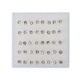 Set 20 đôi khuyên tai đính đá giả sang trọng cho nữ