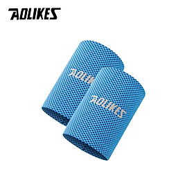 Bộ 2 băng đeo cổ tay AOLIKES A-7931 thấm mồ hôi Cool sports wristband