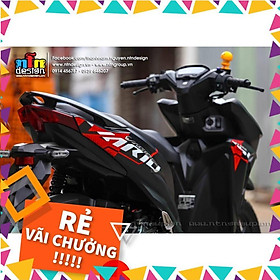 Tem Rời Vario 2018 Mẫu Chữ Vario 150 Đen Đỏ Trắng