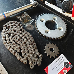 BỘ NHÔNG XÍCH (NSD) KMC KTHN - HỘP XANH NEW MODEL HONDA WAVE ALPHA / S / RS / RSV / 110 S / 110 RSX /110 RS (CHÍNH HÃNG)