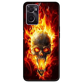 Ốp lưng dành cho Oppo A16K - Oppo A36 / A76 - Oppo Reno 7z 5G mẫu Quỷ Lửa Đen