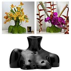 Ceramics Human Body Flower Vase Sculpture Office Housewarming Gifts