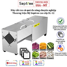 Mua Máy cắt rau củ quả đa năng chuyên nghiệp thương hiệu Mỹ Septree cao cấp SL-12  Công suất 550W - Hàng Nhập Khẩu