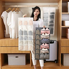 TÚI TREO ĐỒ LÓT, tất 2 mặt 30 ngăn đựng hàng xuất nhật