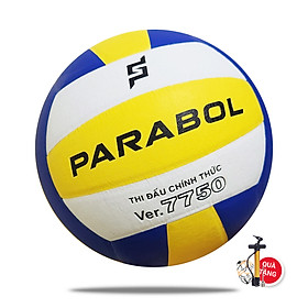 Bóng chuyền da thi đấu Parabol ver.7750 - Banh bóng chuyền da Nhật Bản - Tặng bơm, kim bơm, túi lưới