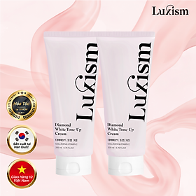 [COMBO 2 tuýp] Kem nâng tông trắng da Diamond Luxism 200ml –  làm trắng da mặt & body tone-up cream
