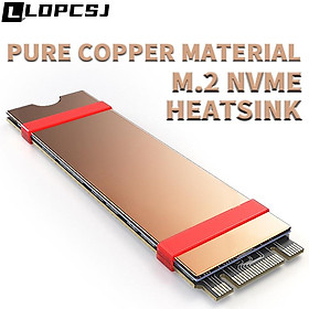 LDPCSJ M.2 NVME SSD Heastink với Nano Nhiệt Pads Copper tản nhiệt Làm mát Pad cho M2 2280 SSD trong máy tính xách tay