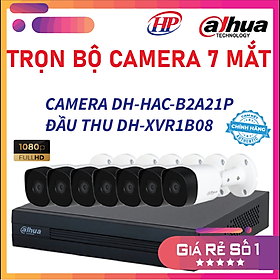 Mua Bộ camera an ninh DH-HAC-B2A21P vỏ kim loại (05/06/07/08 Mắt 2.0 MP)đầy đủ phụ kiện  Hàng chính hãng