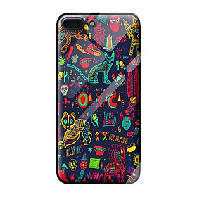 Ốp lưng kính cường lực cho iPhone 8 Plus MÀU SẮC 10 - Hàng chính hãng