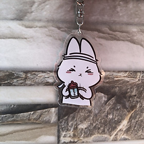 Móc khóa MA ĐẠO TỔ SƯ ver THỎ quà tặng xinh xắn dễ thương in hình anime chibi( Mica trong acrylic )