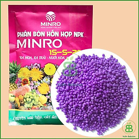MINRO 15-5-20 1kg - Phân tím hỗn hợp NPK ra hoa ra trái nuôi hoa nuôi trái