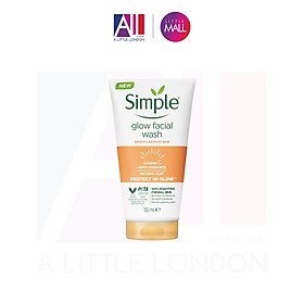 Sữa rửa mặt Simple Protect N Glow Express Glow Clay Polish - 150ml (Bill Anh)