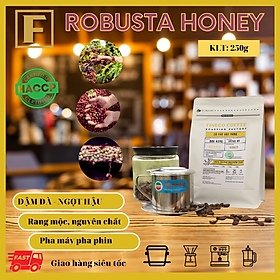 Robusta Honey(Chế biến mật ong) - Cà phê chất lượng cao, hương thơm ngọt ngào - Cà phê pha phin/ pha máy |500gr