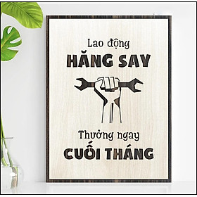 Mua Tranh Gỗ khắc laser nội dung tạo động lực thúc đẩy làm việc TBIG025