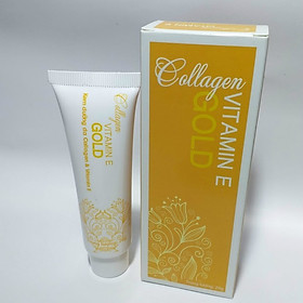 Kem dưỡng da Collagen & Vitamin E Gold tuýp 20g- Giúp dưỡng ẩm da, làm mềm da, tăng cường đàn hồi cho da hạn chế lão hóa da do tuổi tác da khô rát nứt nẻ, góp phần thúc đẩy tái tạo da, cho làn da mịn màng tươi trẻ