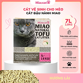 Cát Vệ Sinh Cho Mèo Miao 7L Hương Jasmine Cát Đậu Nành Khử Mùi Ít Bụi An Toàn MIAOCAT