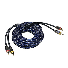 4.5m Car Audio Stereo Amplifier Speaker RCA Interconnect Cable Wire Plug