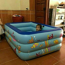 Mua Bể bơi phao 2-3 tầng loại 1m5 1m5 loại 3tầng